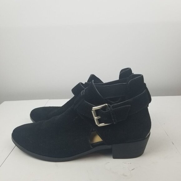 Michael Kors Mercer Black Suede Women's Bootie Sz 8 - Picture 3 of 11